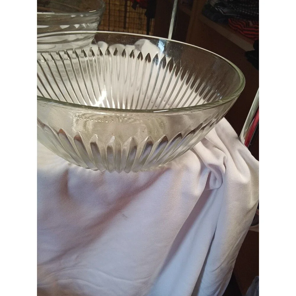 Vintage Anchor Hocking Glass Mixing Bowl Set - 25% Off Bundles